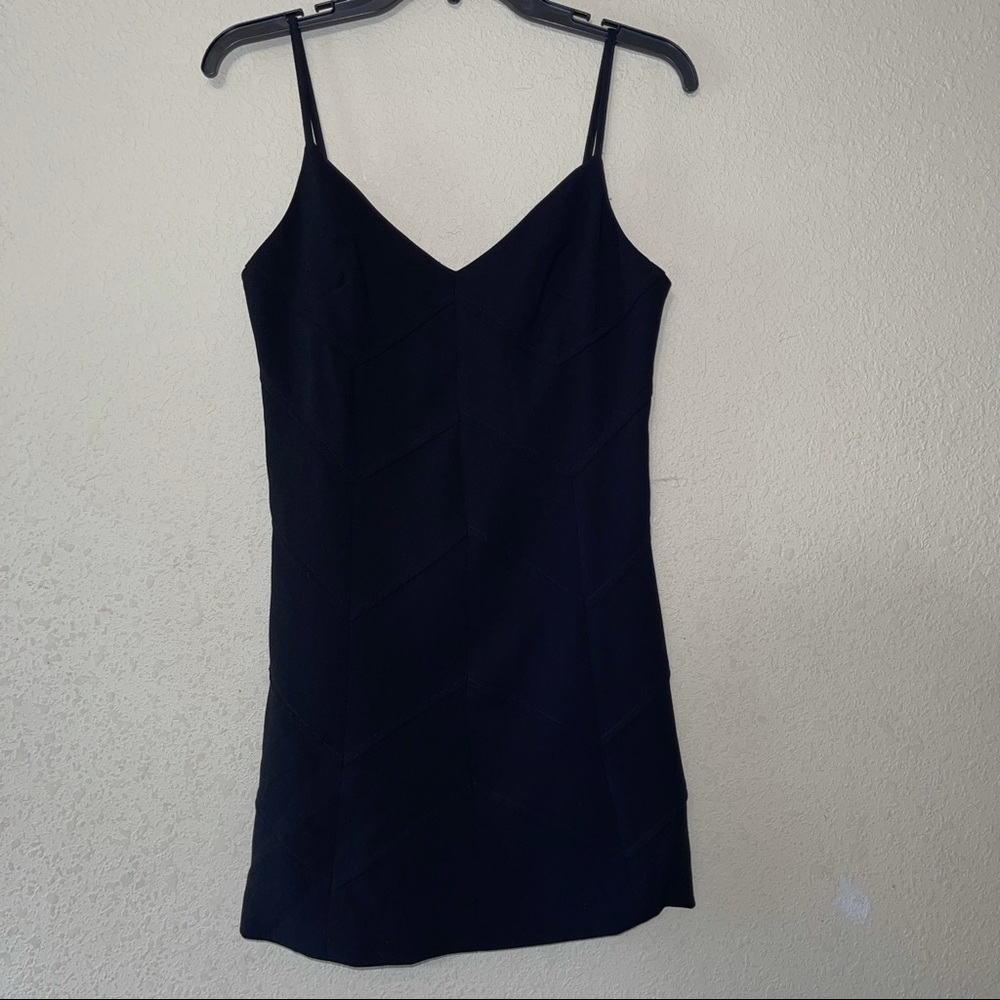 NWT GB Chevron Mini Dress black
